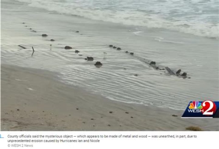 
80-Ft. Object Discovered by Beachgoers in Florida Prompts Investigation: ‘It Is a Mystery’ 