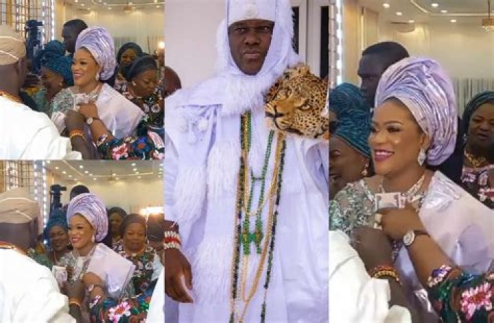 
Olori Mariam Anako Ogunwusi, Was The Center Of Attention At Her Wedding Party 